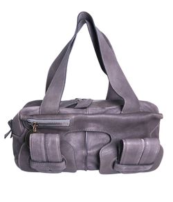 Saskia Shoulder Bag, Leather, Grey, DB, 03-08-53, 2*